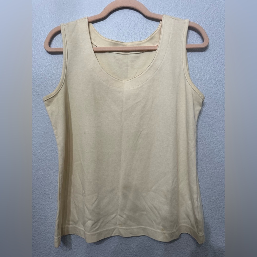 EUC Sz M Weekenders Yellow Sleeveless Top